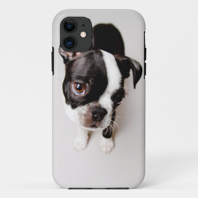 Capa Para iPhone Da Case-Mate Edison Boston Terrier cachorrinho. (Verso)