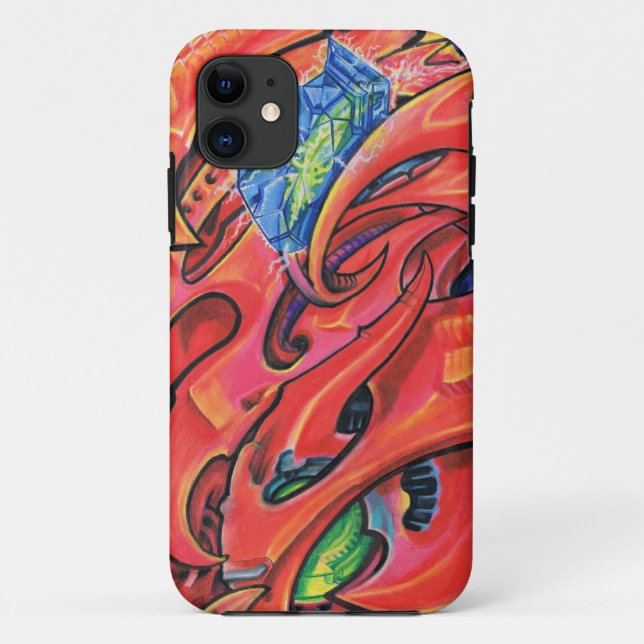 Capa Para iPhone Da Case-Mate "Electro Mech de cristal " (Verso)