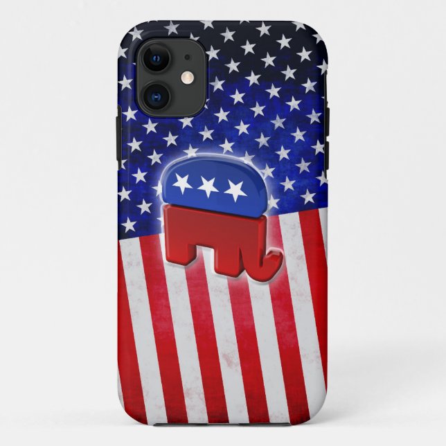 Capa Para iPhone Da Case-Mate Elefante republicano (Verso)