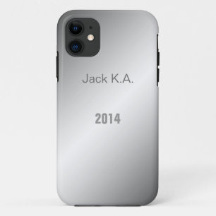 Capa Para iPhone Da Case-Mate Elegante caixa de metal cinza brilhante como iPhon