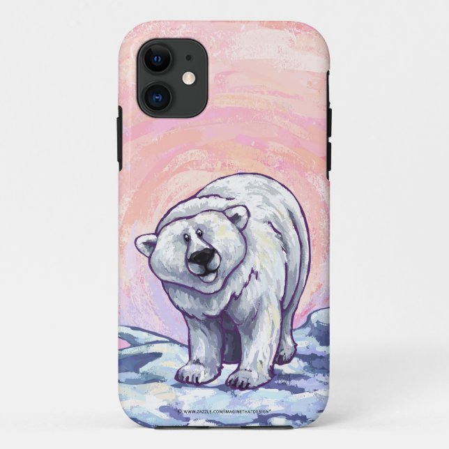 Capa Para iPhone Da Case-Mate Eletrônica do Urso Polar (Verso)