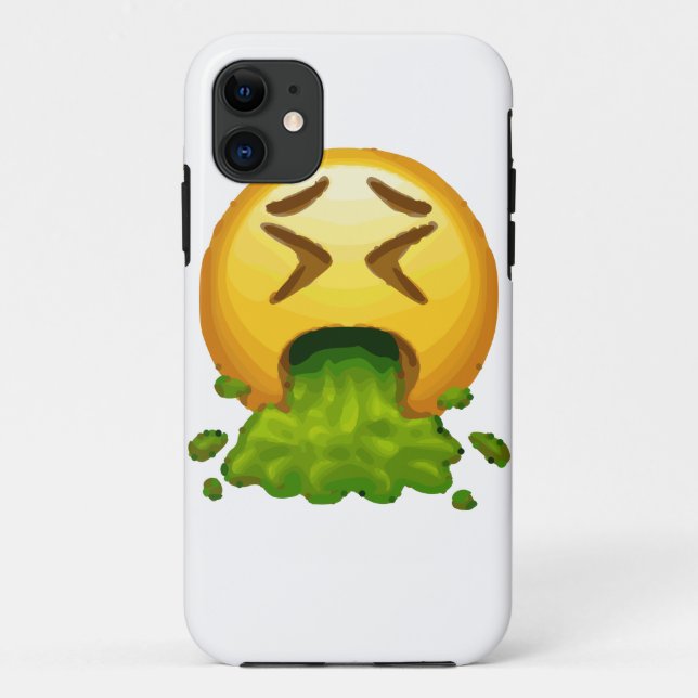 Capa Para iPhone Da Case-Mate emoji vomitando (Verso)