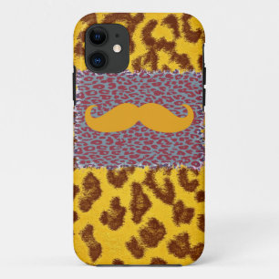 Capa Para iPhone Da Case-Mate Engraçado bigode e impressão leopardo