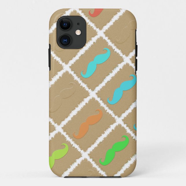 Capa Para iPhone Da Case-Mate Engraçado Mustache (Verso)