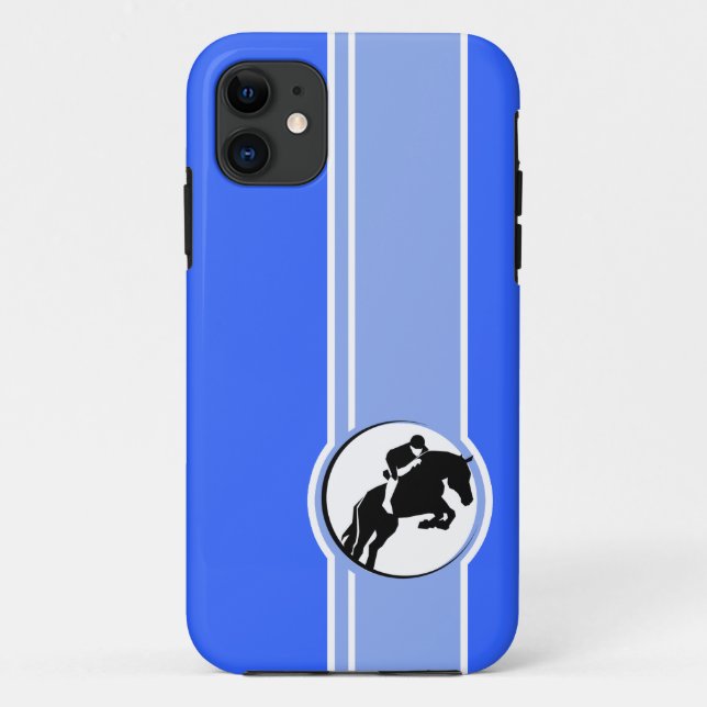 Capa Para iPhone Da Case-Mate Equestre Azul (Verso)