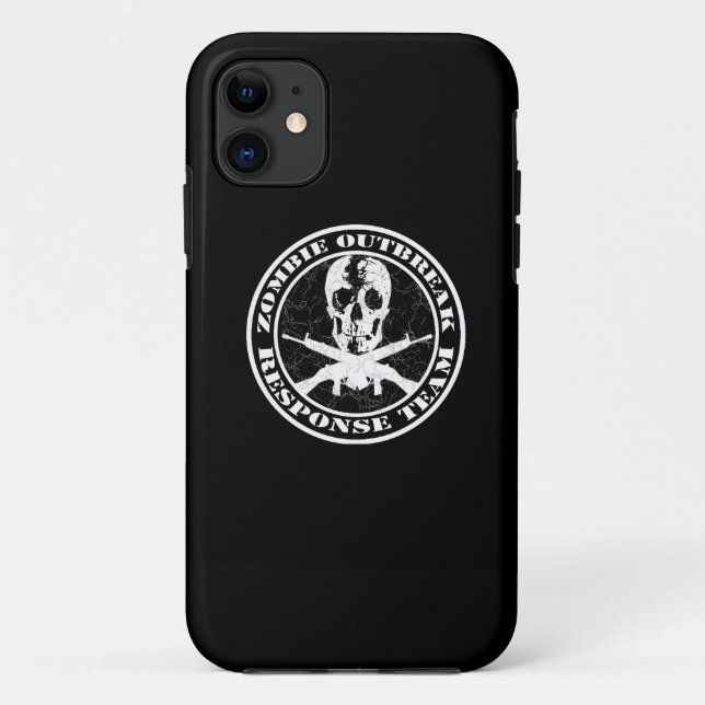Capa Para iPhone Da Case-Mate Equipe da resposta da manifestação do zombi (Verso)