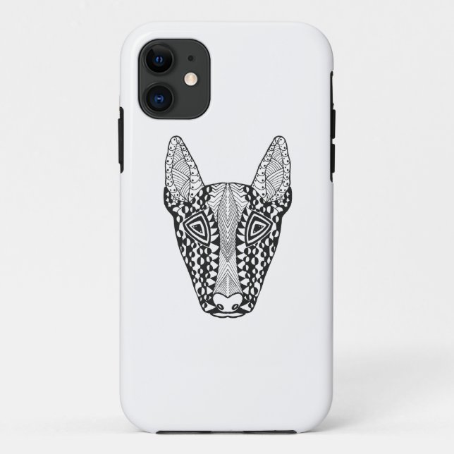 Capa Para iPhone Da Case-Mate Esboço de bull terrier (Verso)