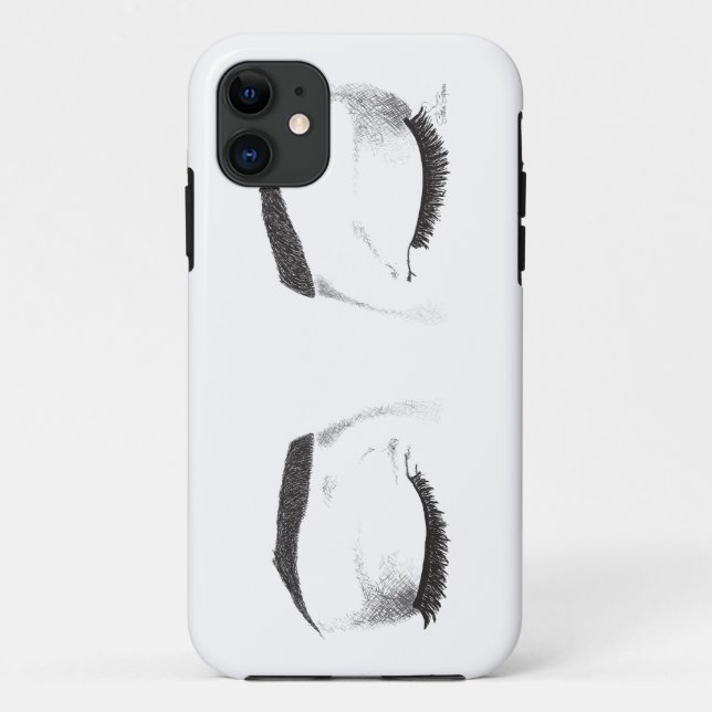 Capa Para iPhone Da Case-Mate Esboço fêmea dos olhos (Verso)