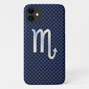 Capa Para iPhone Da Case-Mate Escorpião Zodíaco Símbolo Marinho Azul Carbono 