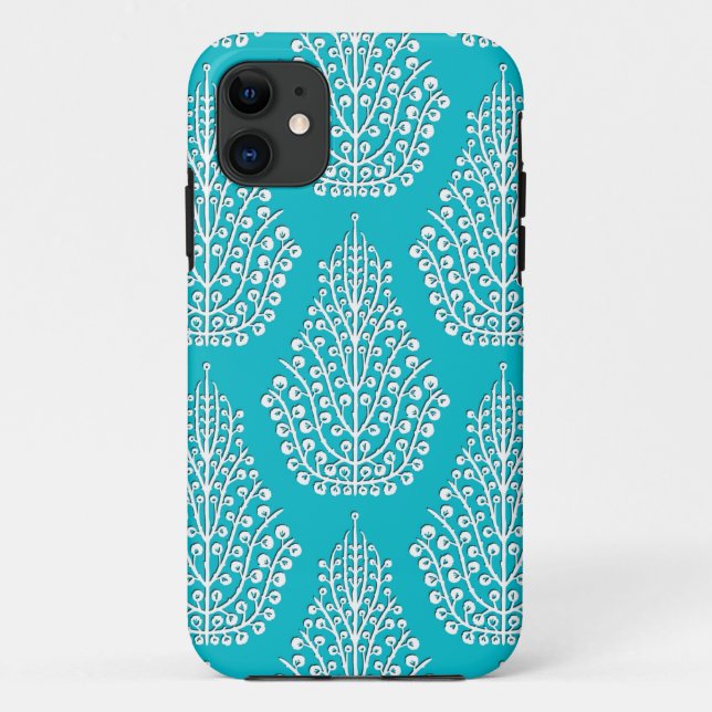Capa Para iPhone Da Case-Mate Espelho branco azul (Verso)