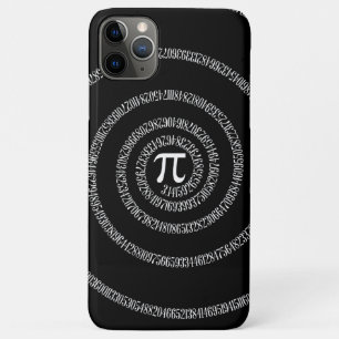Capa Para iPhone Da Case-Mate Espiral para Dígitos Pi em Preto