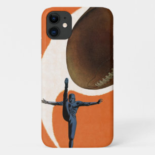 Capa Para iPhone Da Case-Mate Esportes Antigos, Jogador de Futebol Americano Chu