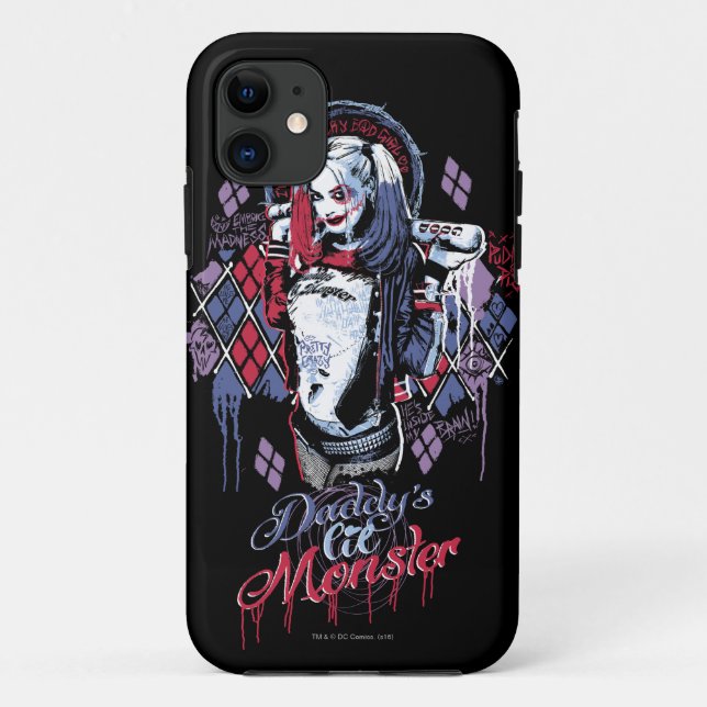 Capa Para iPhone Da Case-Mate Esquadrão Suicida | Harley Quinn Grafite Incluso (Verso)