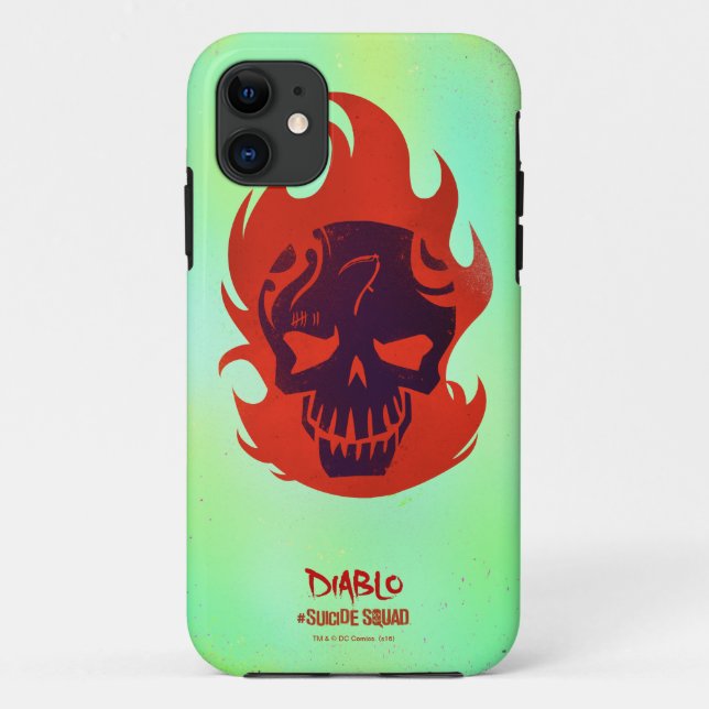 Capa Para iPhone Da Case-Mate Esquadrão Suicida | Ícone Diablo Head (Verso)