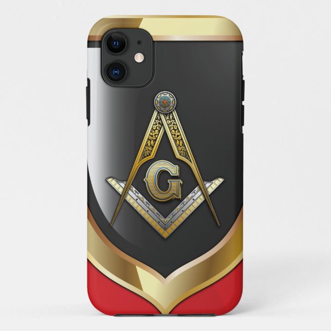 Capa Para iPhone Da Case-Mate Esquadro e Compasso Maçônico (Verso)