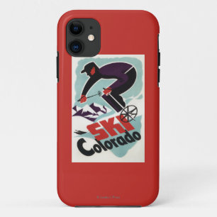 Capa Para iPhone Da Case-Mate Esquiador de Roupas Preto e Roxo