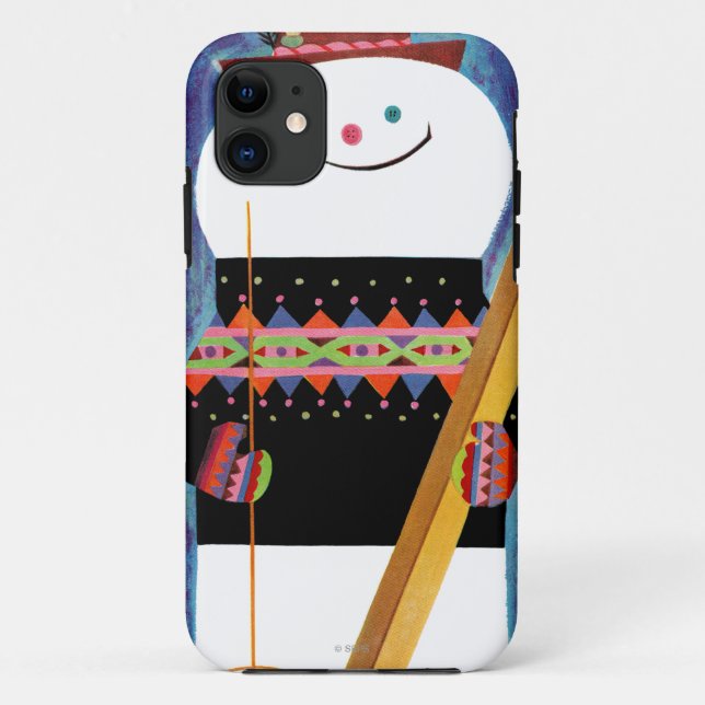 Capa Para iPhone Da Case-Mate Esquis para o boneco de neve (Verso)