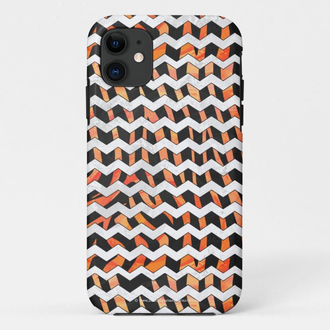 Capa Para iPhone Da Case-Mate Estampa de Zebra Preto e Laranja (Verso)