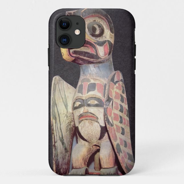 Capa Para iPhone Da Case-Mate Estátua de "Thunderbird" do Haida (madeira (Verso)