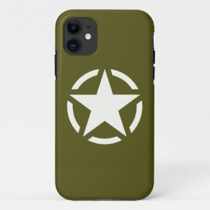 Capa Para iPhone Da Case-Mate Estêncil estelar clássico em Khaki Green