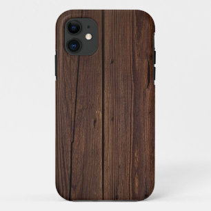 Capa Para iPhone Da Case-Mate Estilo do País da Cerca de Madeira Marrom-escura