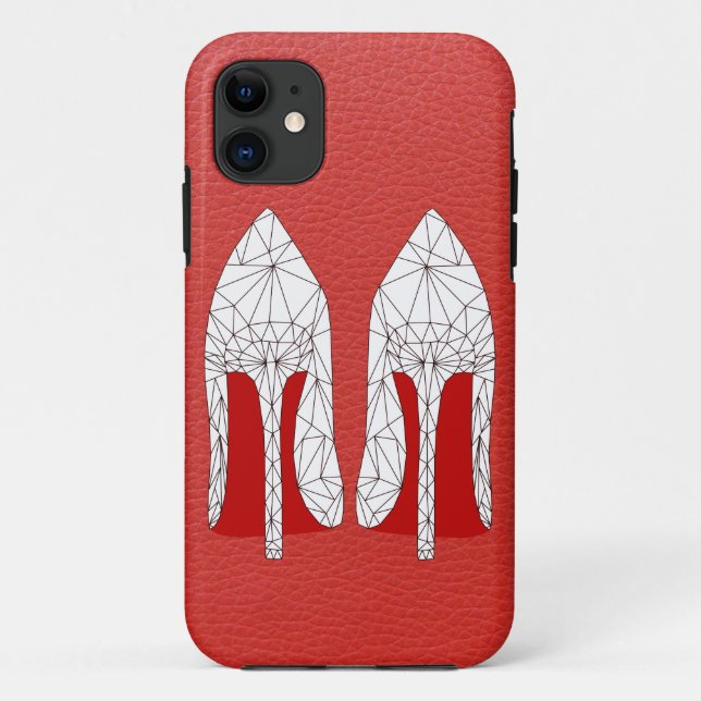 Capa Para iPhone Da Case-Mate Estilo do triângulo da malha dos ESTILETES no (Verso)