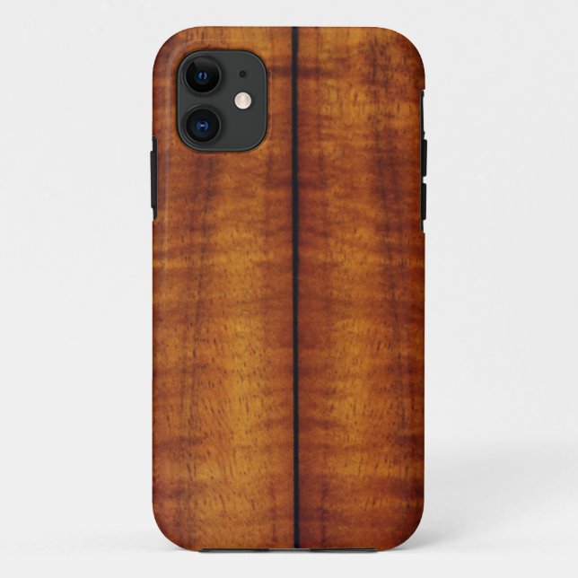 Capa Para iPhone Da Case-Mate Estilo havaiano de Koa Longboard da separação (Verso)