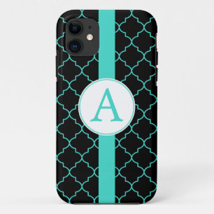 Capa Para iPhone Da Case-Mate Estojo de iPhone 5 com Monograma Turquesa Dramátic