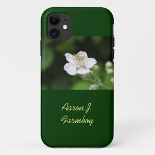 Capa Para iPhone Da Case-Mate Estojo de iPhone 5 verde flor de framboesa de verã