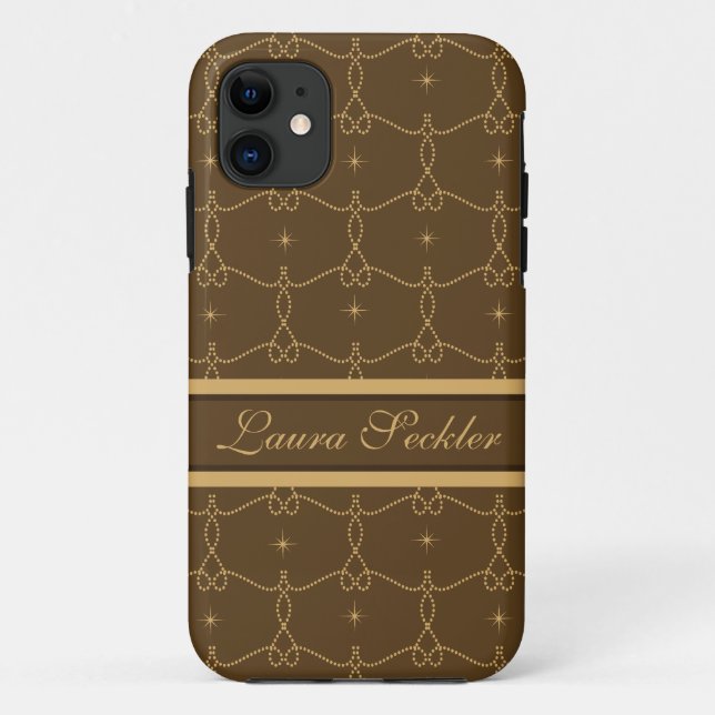 Capa Para iPhone Da Case-Mate Estojo para iphone 5 com padrão marrom real (Verso)