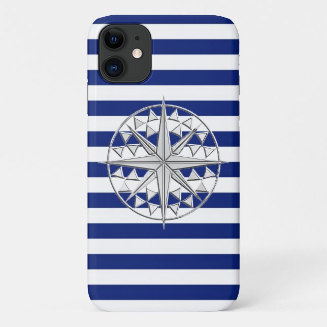 Capa Para iPhone Da Case-Mate Estrela de Compasso Náutico (Verso)