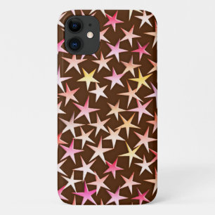 Capa Para iPhone Da Case-Mate Estrelas satíricas, cor-de-rosa com chocolate