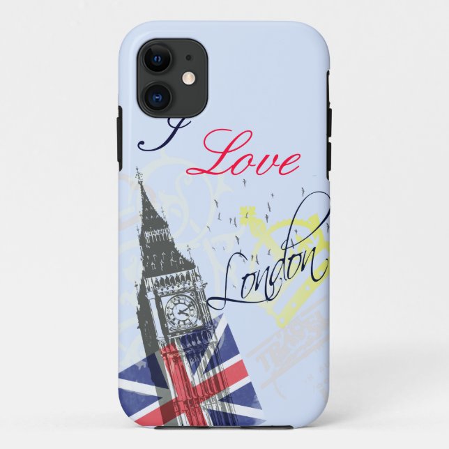 Capa Para iPhone Da Case-Mate Eu amo exemplos de Londres iPhone5 (Verso)