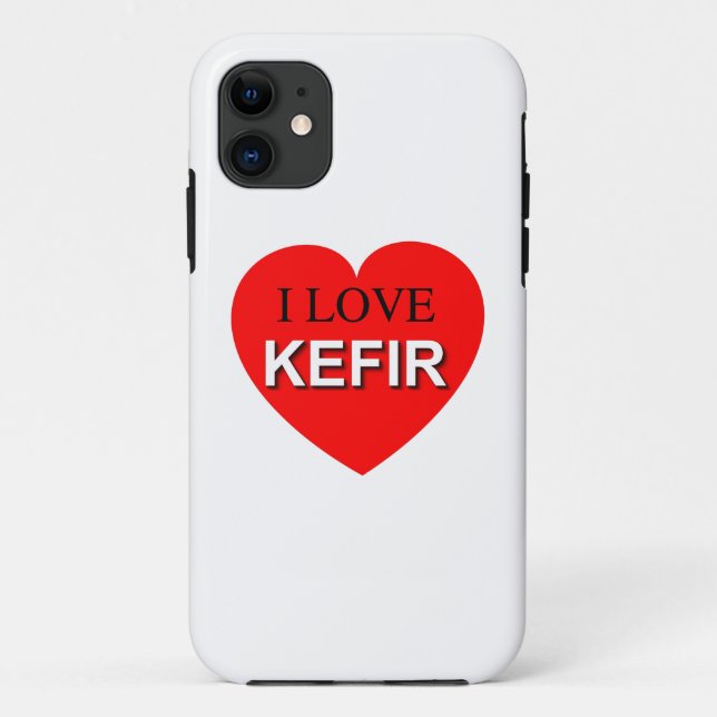 Capa Para iPhone Da Case-Mate Eu Amo Kefir (Verso)