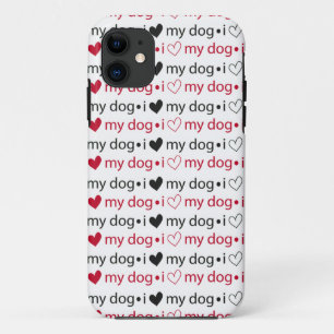 Capa Para iPhone Da Case-Mate Eu amo meu cachorro com corações