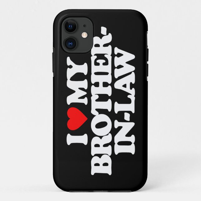 CAPA PARA iPhone DA Case-Mate EU AMO MEU IRMÃO-DE-DIREITO (Verso)