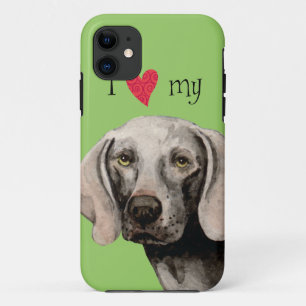 Capa Para iPhone Da Case-Mate Eu amo meu Weimaraner