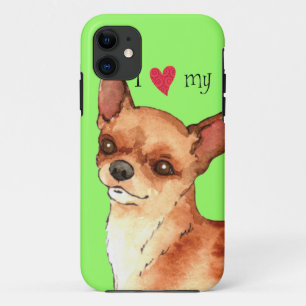 Capa Para iPhone Da Case-Mate Eu amo minha chihuahua