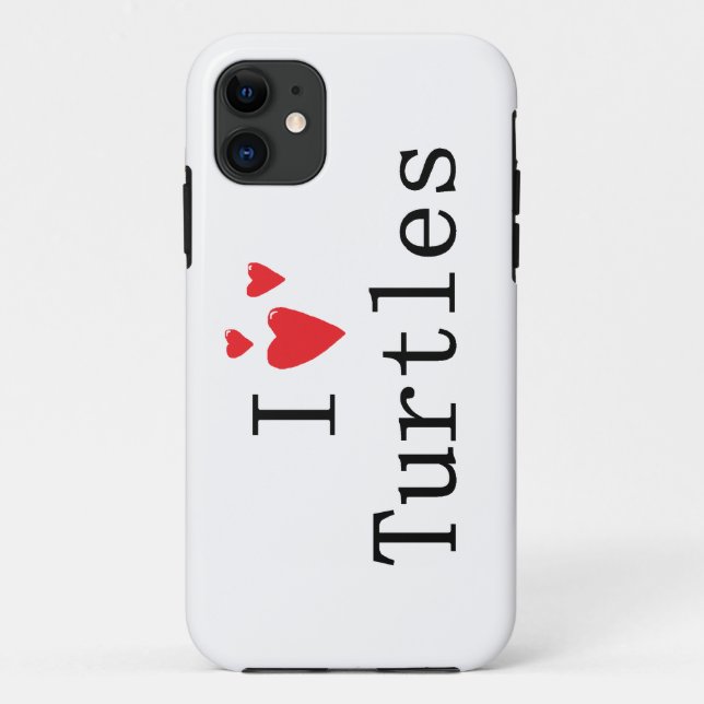 Capa Para iPhone Da Case-Mate Eu amo tartarugas (Verso)