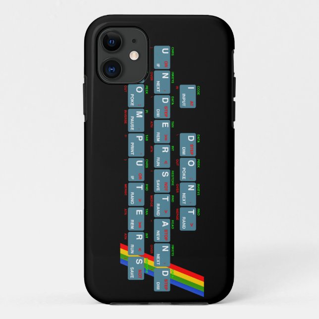 Capa Para iPhone Da Case-Mate Eu não compreendo computadores - iPhone (o preto) (Verso)