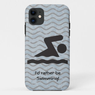Capa Para iPhone Da Case-Mate Eu preferencialmente nadar no Casemato de Design