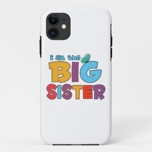 Capa Para iPhone Da Case-Mate Eu sou a borboleta da Irmã Grande (Verso)