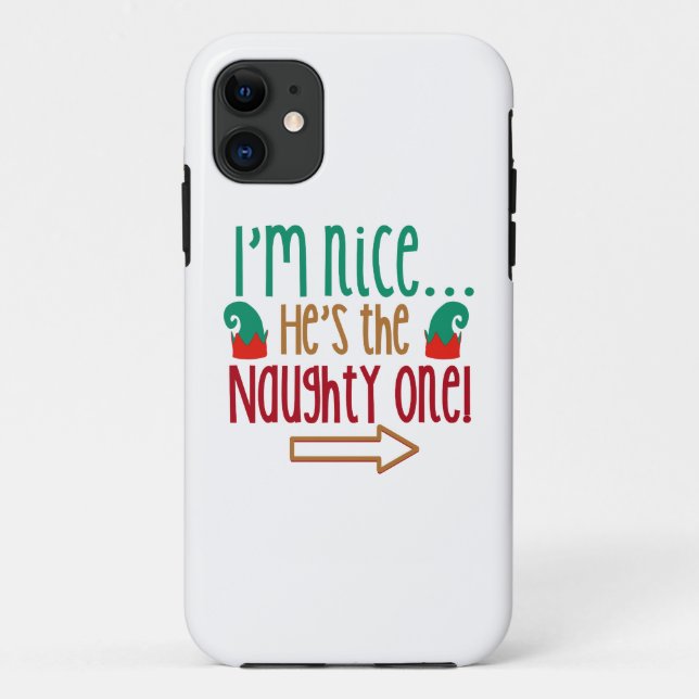 Capa Para iPhone Da Case-Mate Eu Sou Bonito Seu Chapéu De Elf Malvado (Verso)