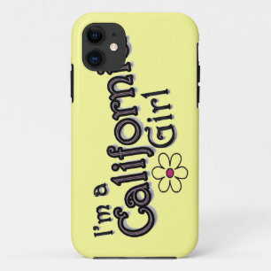 Capa Para iPhone Da Case-Mate Eu sou uma menina de Califórnia, flor, cobrir