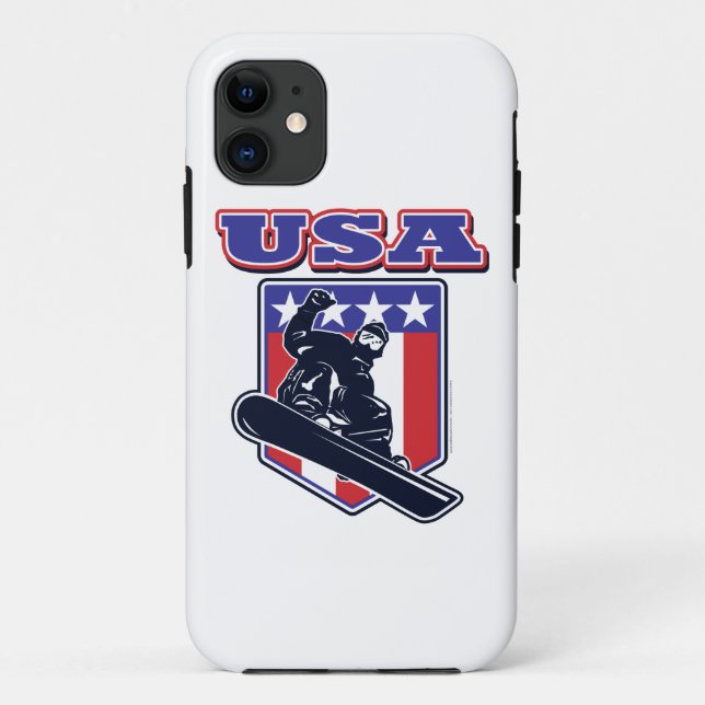 Capa Para iPhone Da Case-Mate EUA Snowboarders (Verso)