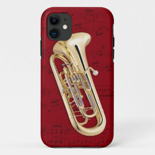 Capa Para iPhone Da Case-Mate Euphonium & capa de telefone da música. Cor da