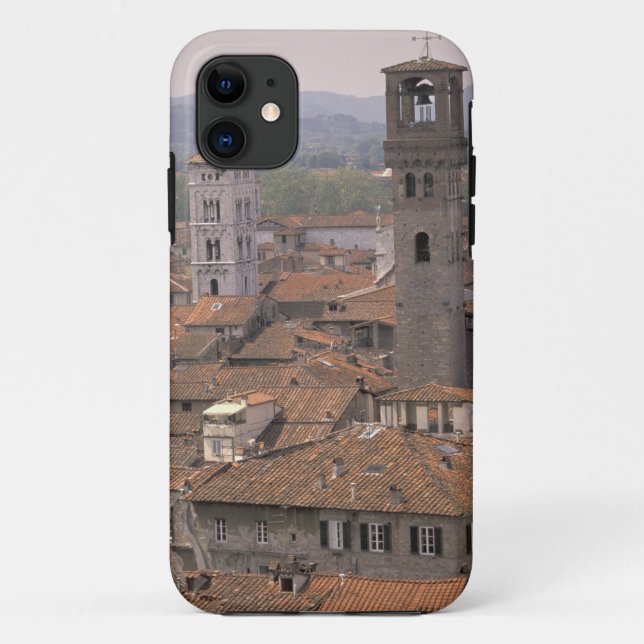 Capa Para iPhone Da Case-Mate Europa, Itália, Toscana, Lucca, Panorama da cidade (Verso)