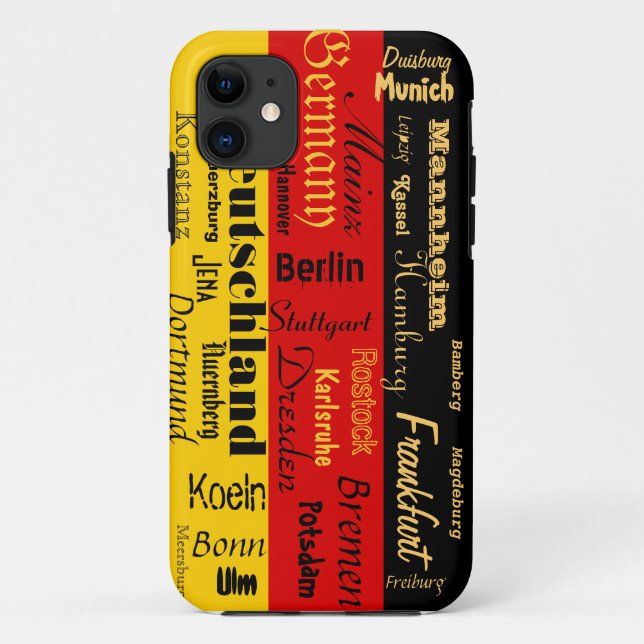 Capa Para iPhone Da Case-Mate Exemplo alemão das cidades (Verso)