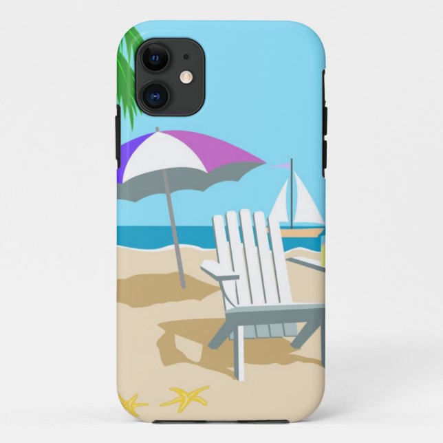 Capa Para iPhone Da Case-Mate Exemplo da case mate dos dias da praia (Verso)