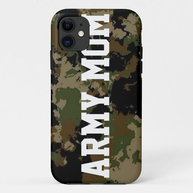 CAPA PARA iPhone DA Case-Mate EXEMPLO DA MAMÃ CAMO DO EXÉRCITO (Verso)